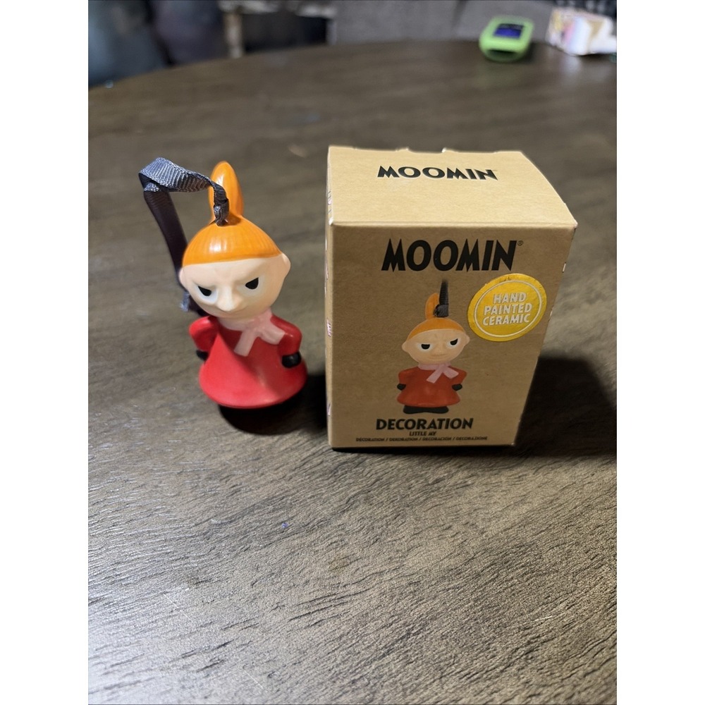 MOOMIN Collectible LITTLE MY Hand Painted Ceramic Figure Hanging Ornament New